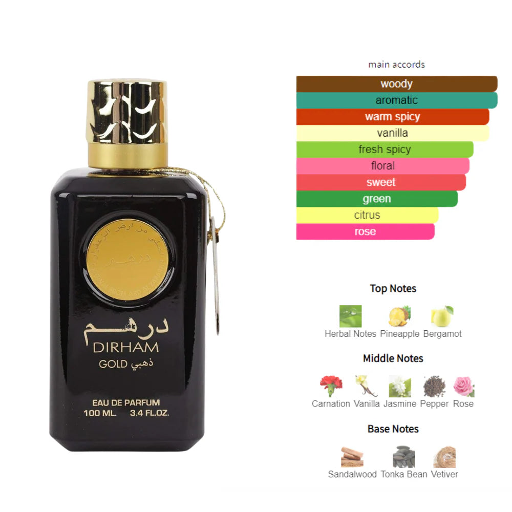 Dirham Gold Eau de Perfum 100ml Oriental perfume