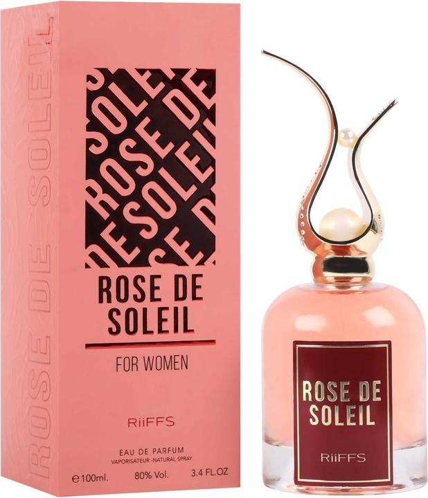 Riiffs Rose De Soleil, importiertes, lang anhaltendes Damenparfüm, 100 ml, zitronig, süss und grün, beruhigender Duft