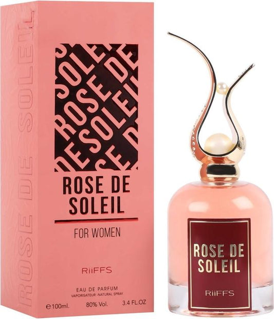 Riiffs Rose De Soleil, importiertes, lang anhaltendes Damenparfüm, 100 ml, zitronig, süss und grün, beruhigender Duft